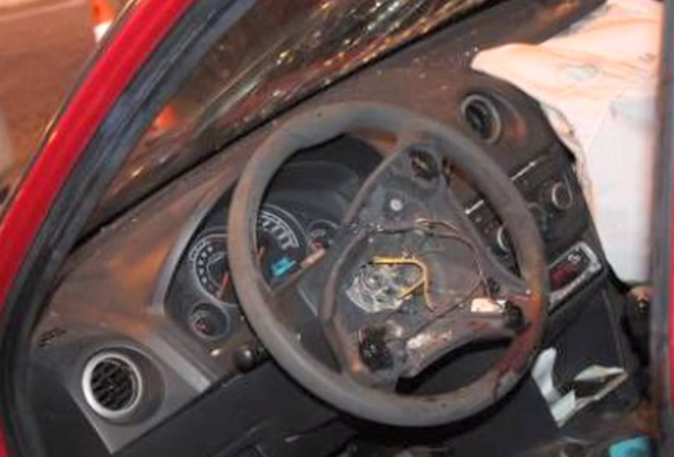 Chevrolet Celta com airbag da Takata se envolveu em acidente que matou o motorista.